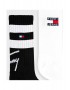 TOMMY HILFIGER 701230657-003 Κάλτσες Unisex TH UNI TJ  SOCK 2pcs  SPORT STRIPE, BLACK+WHITE